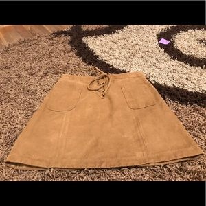 Tan A line skirt Hollister